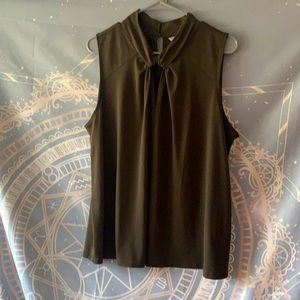 Forest green blouse